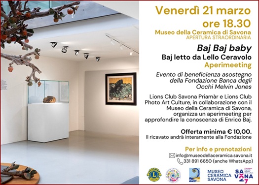 Aperimeeting Baj Baj baby - Savona 21 marzo 2025