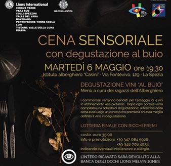 Cena sensoriale - La Spezia 6 maggio 2025