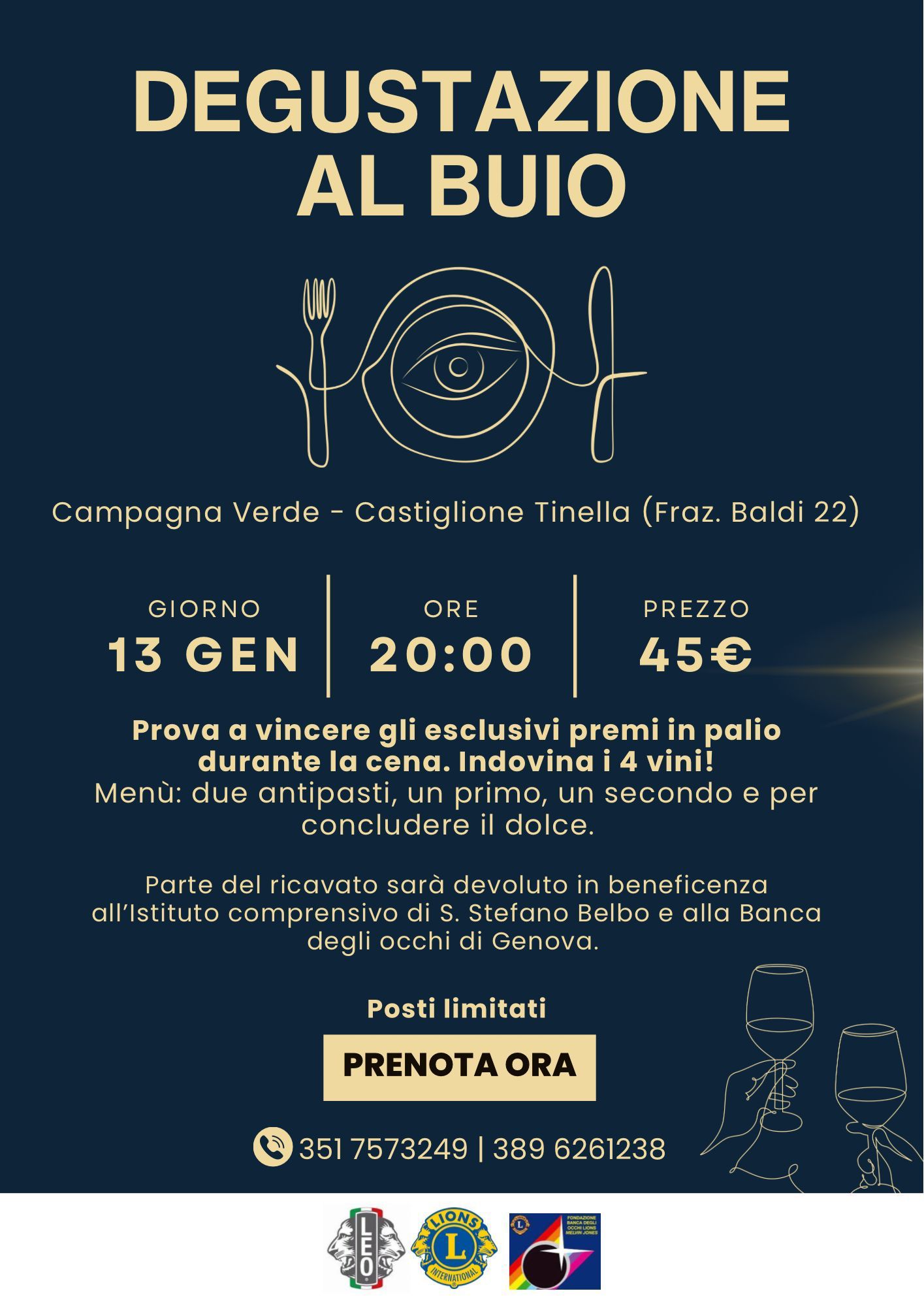 Degustazione al buio - Castiglione Tinella 13 gennaio 2024 Degustazione al buio - Castiglione Tinella 13 gennaio 2024